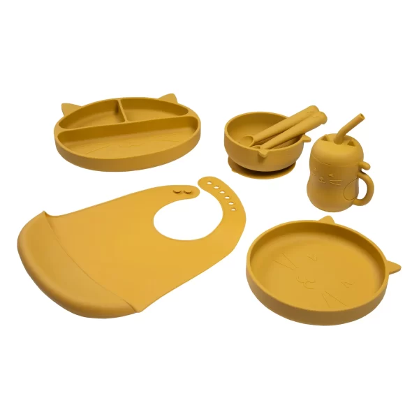 Set de Alimentación de Silicona Gatito